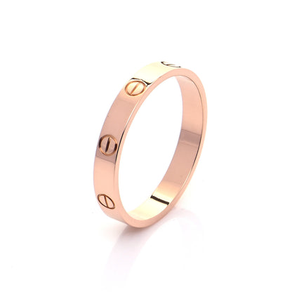 Cartier 18K Pink Gold 3.5mm LOVE Wedding Band Ring 65 11 5 of 5