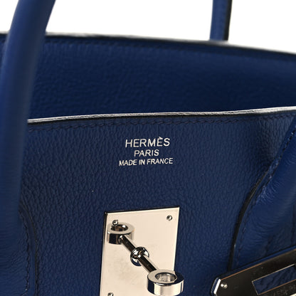 Hermes Taurillon Novillo Sea Surf and Fun Birkin 35 Bleu Saphir 6 of 13