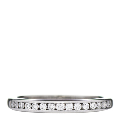 Tiffany Platinum Diamond Half Circle Wedding Band Ring 49 5 1 of 6