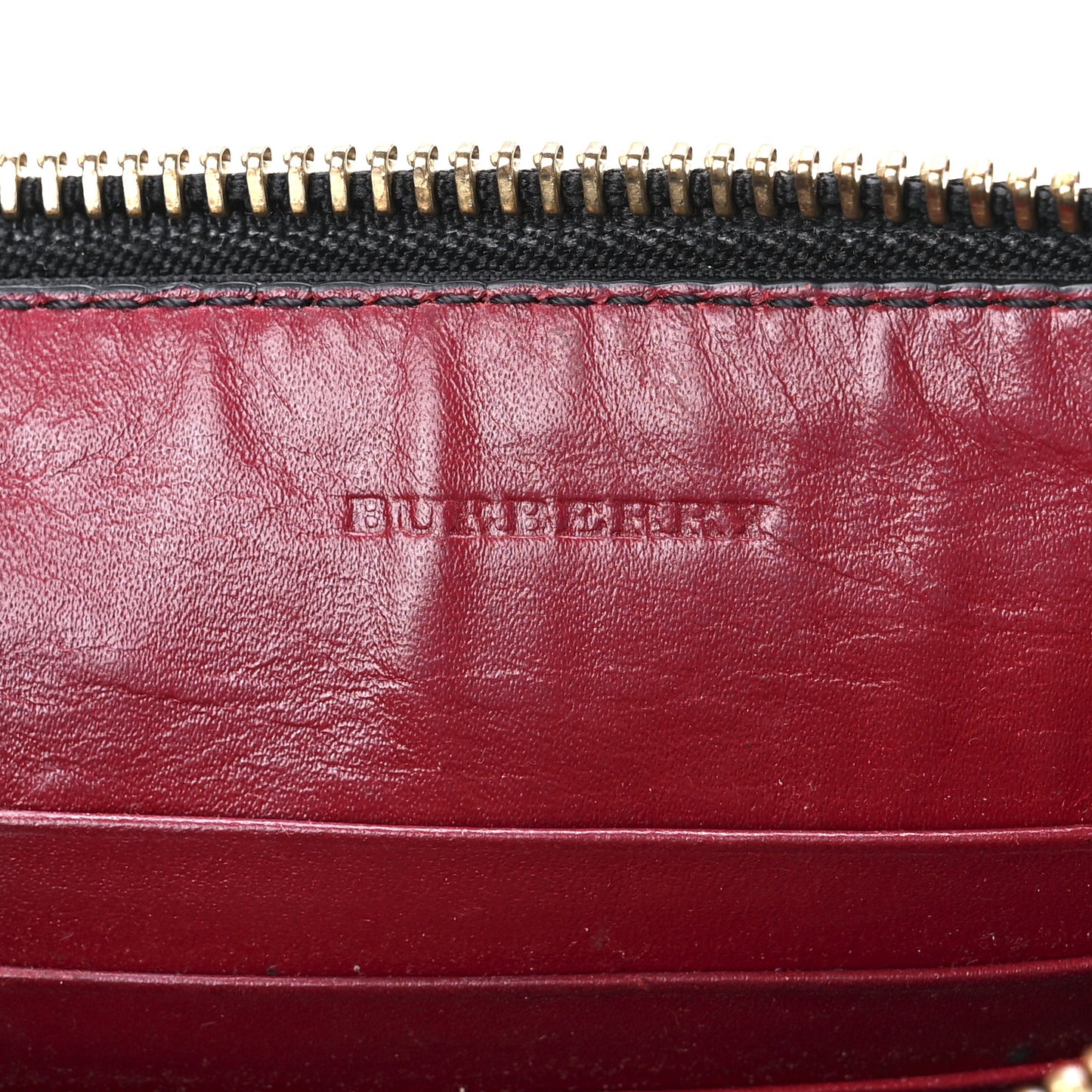 Signature Grain Calfskin Check Embossed Peyton Crossbody Clutch Bag Military Red