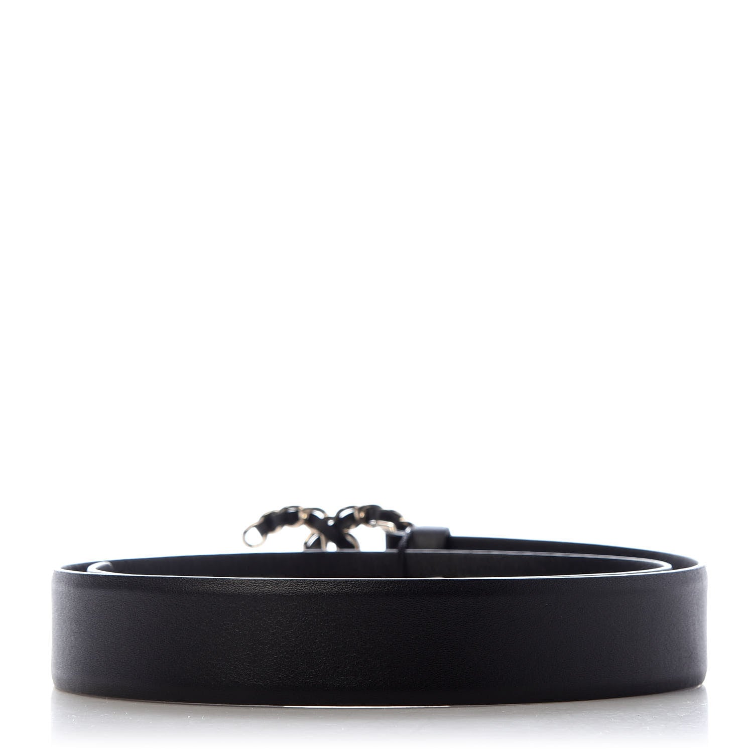 Chanel Lambskin CC Chain Belt 84 34 Black 2 of 7