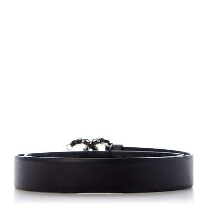 Chanel Lambskin CC Chain Belt 84 34 Black 2 of 7