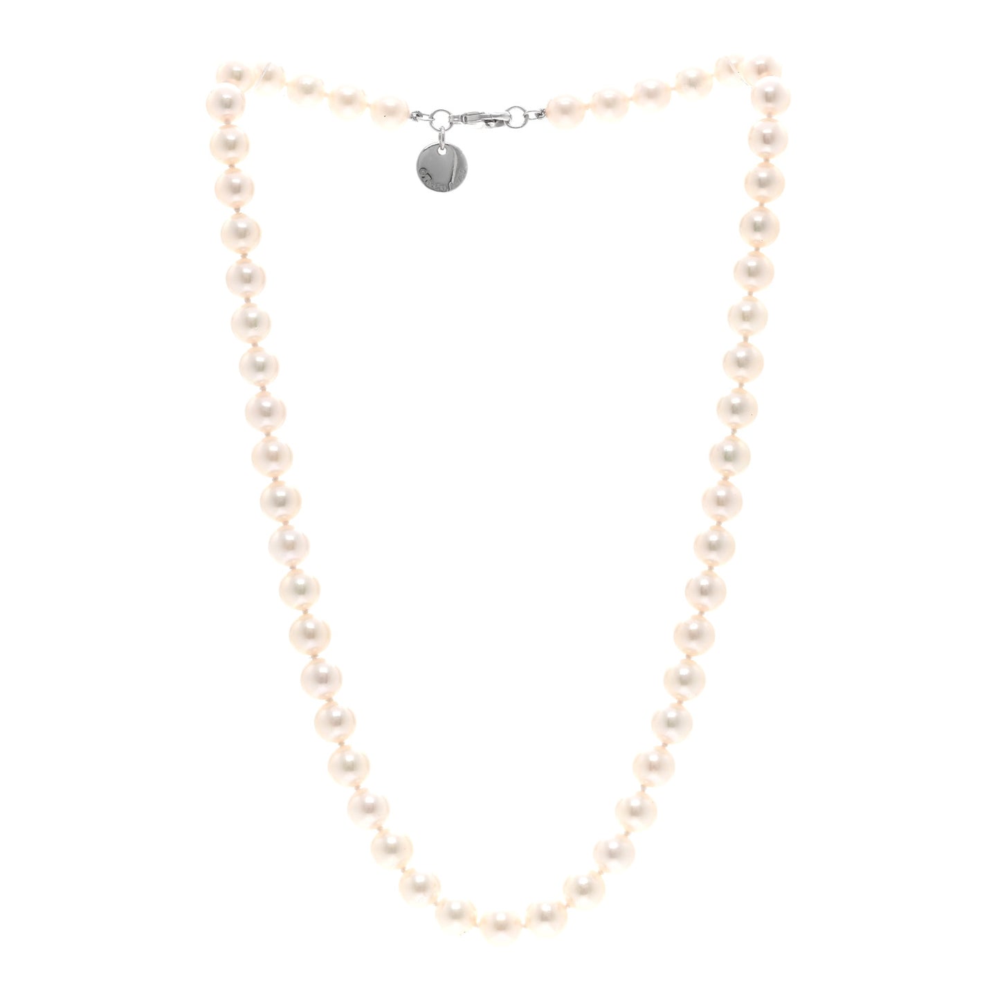18K White Gold Akoya Cultured Pearl 7-7.5mm Essential Necklace