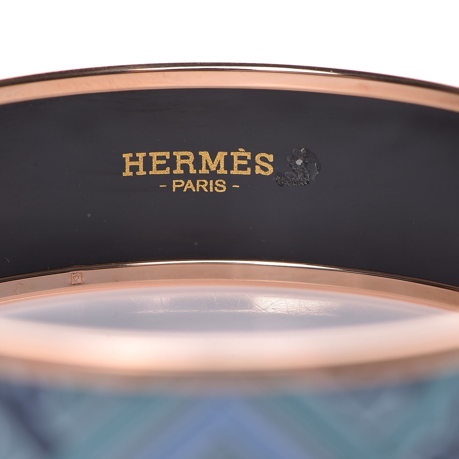 Hermes Enamel Printed Wide Larbe Du Vent Bracelet 65 Encres 4 of 8
