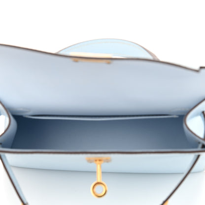 Hermes Epsom Mini Kelly Sellier 20 Bleu Brume 5 of 10