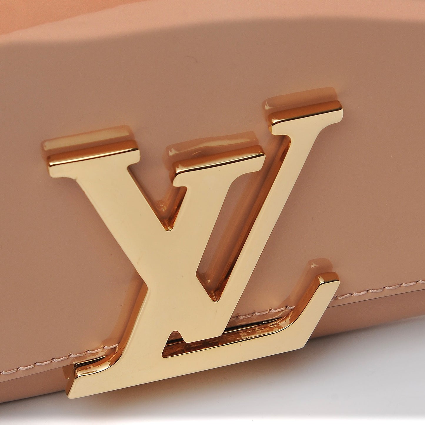 Patent Louise Clutch Nude