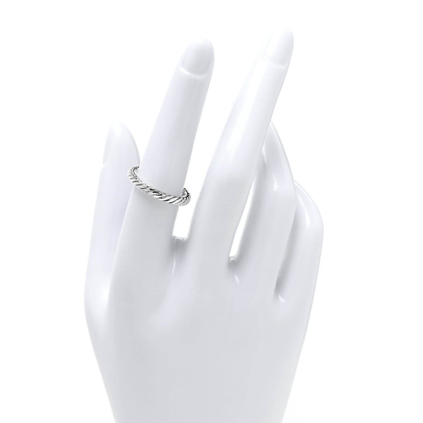 Sterling Silver Cable Classics Band Ring 54 7
