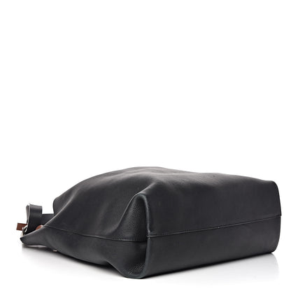Burberry Calfskin Grommet Hobo Black 6 of 18
