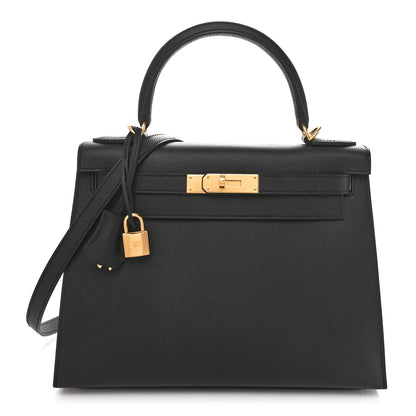 Hermes Epsom Kelly Sellier 28 Black 1 of 11
