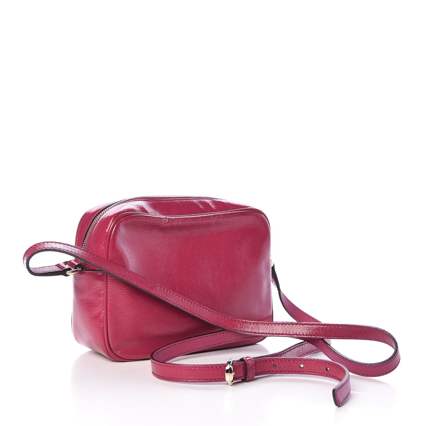 Soft Patent Small Soho Disco Bag Bright Bougainvillea