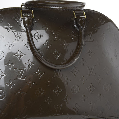 Louis Vuitton Vernis Alma GM Vert Bronze 12 of 22