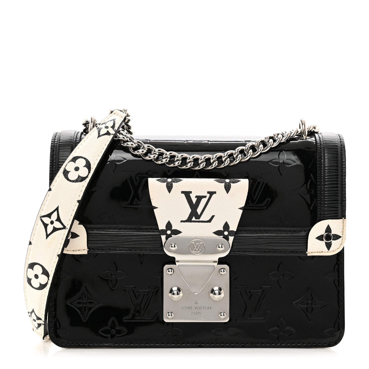 Louis Vuitton Vernis Epi Monogram Wynwood Black White 1 of 10