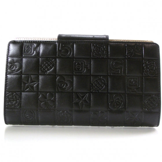 Chanel Lambskin Precious Symbols Wallet Black 2 of 7