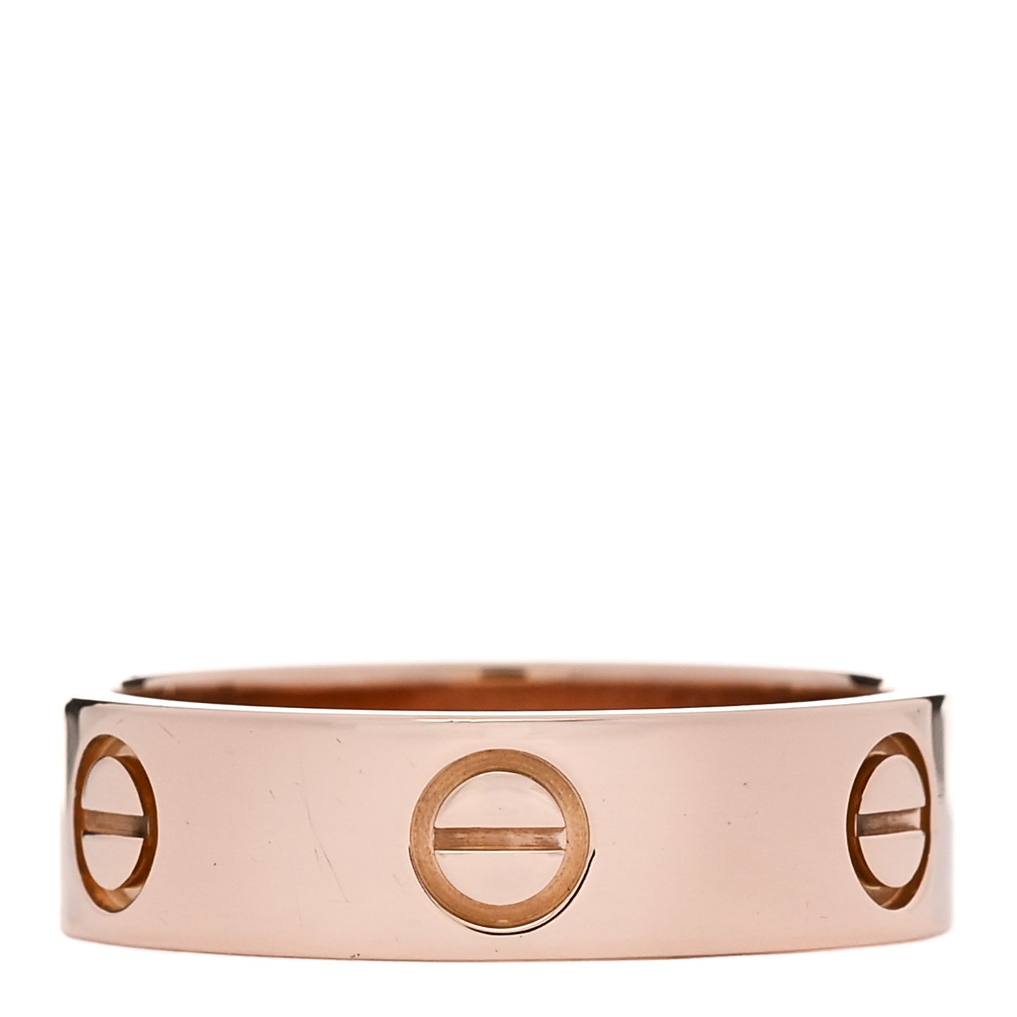 18K Pink Gold 5.5mm LOVE Ring 56 7.75