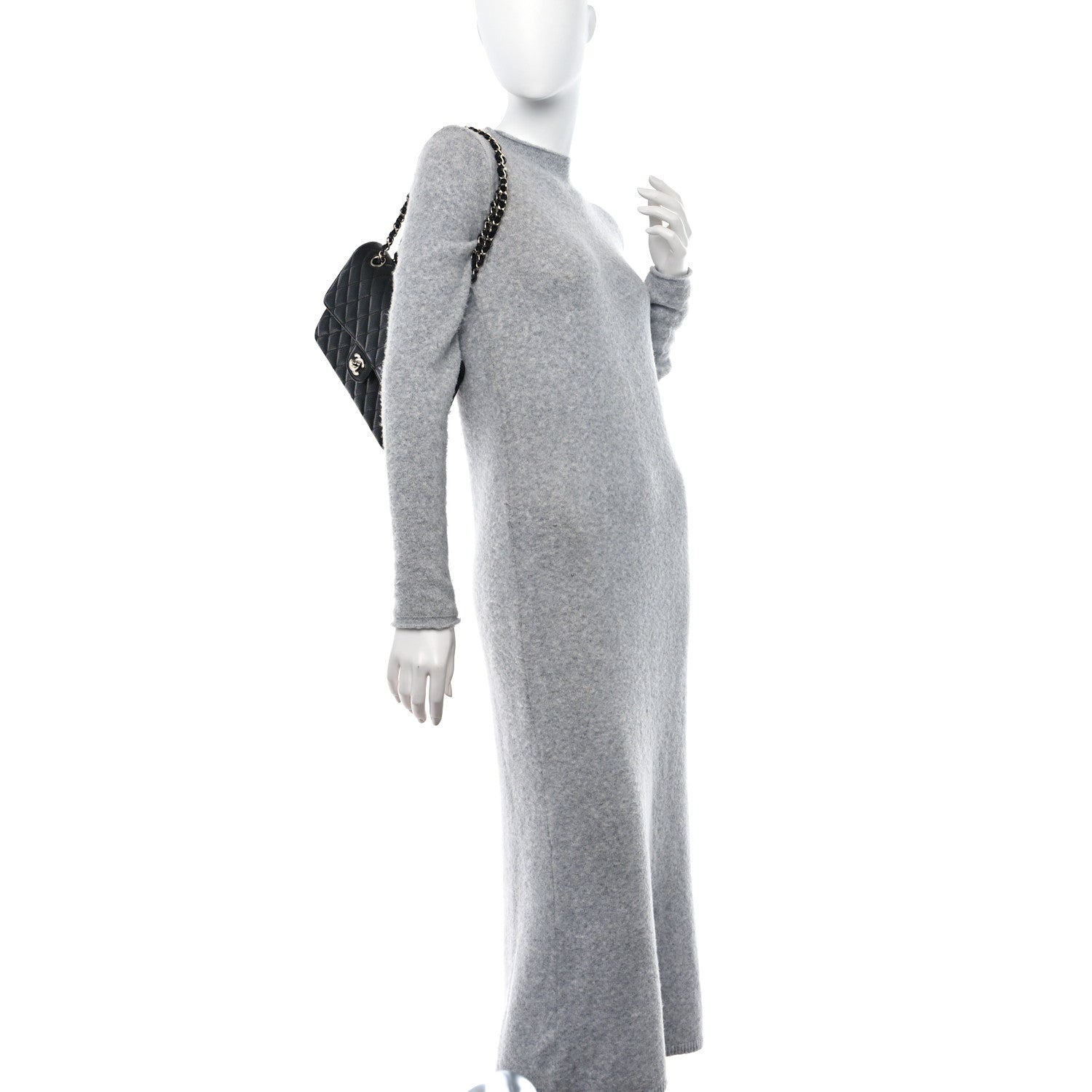 Chanel Caviar Quilted Medium Double Flap Black 2 of 12