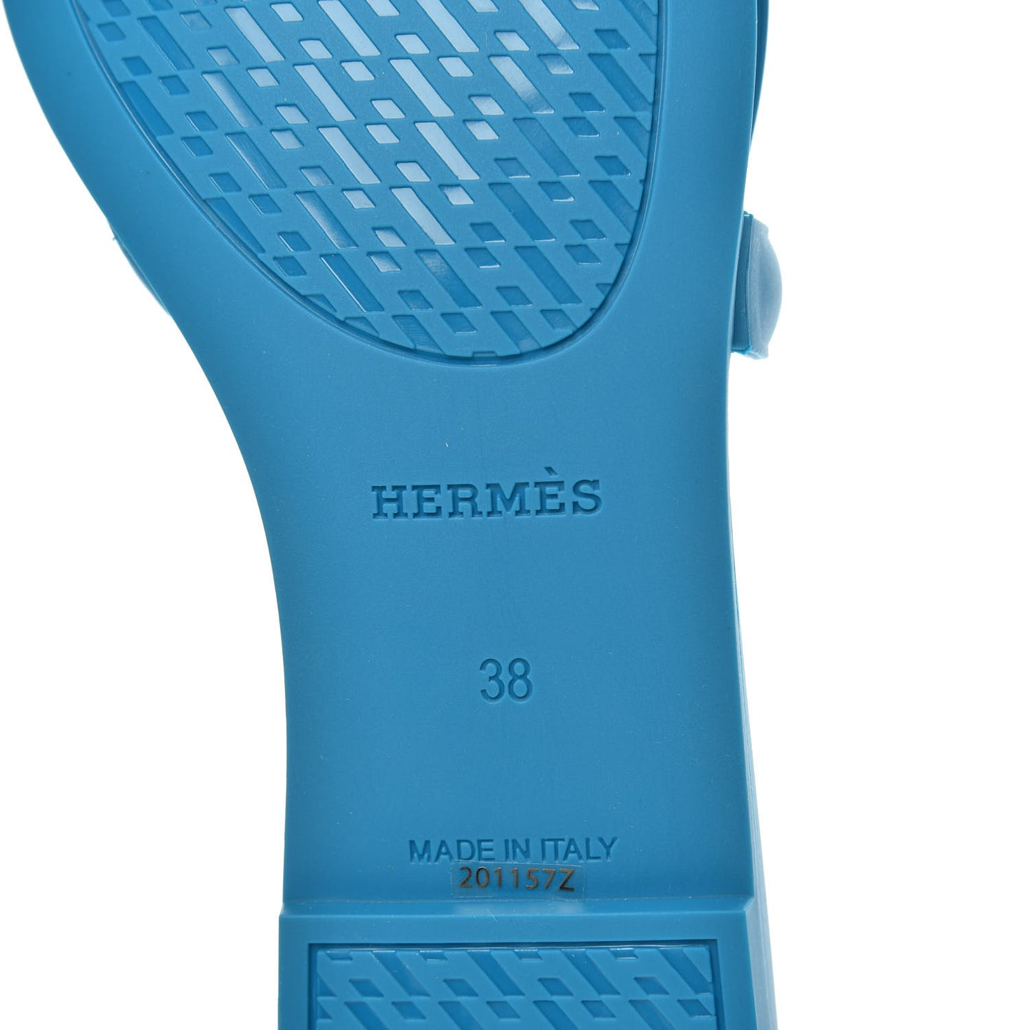 Rubber Aloha Sandals 38 Bleu Vif