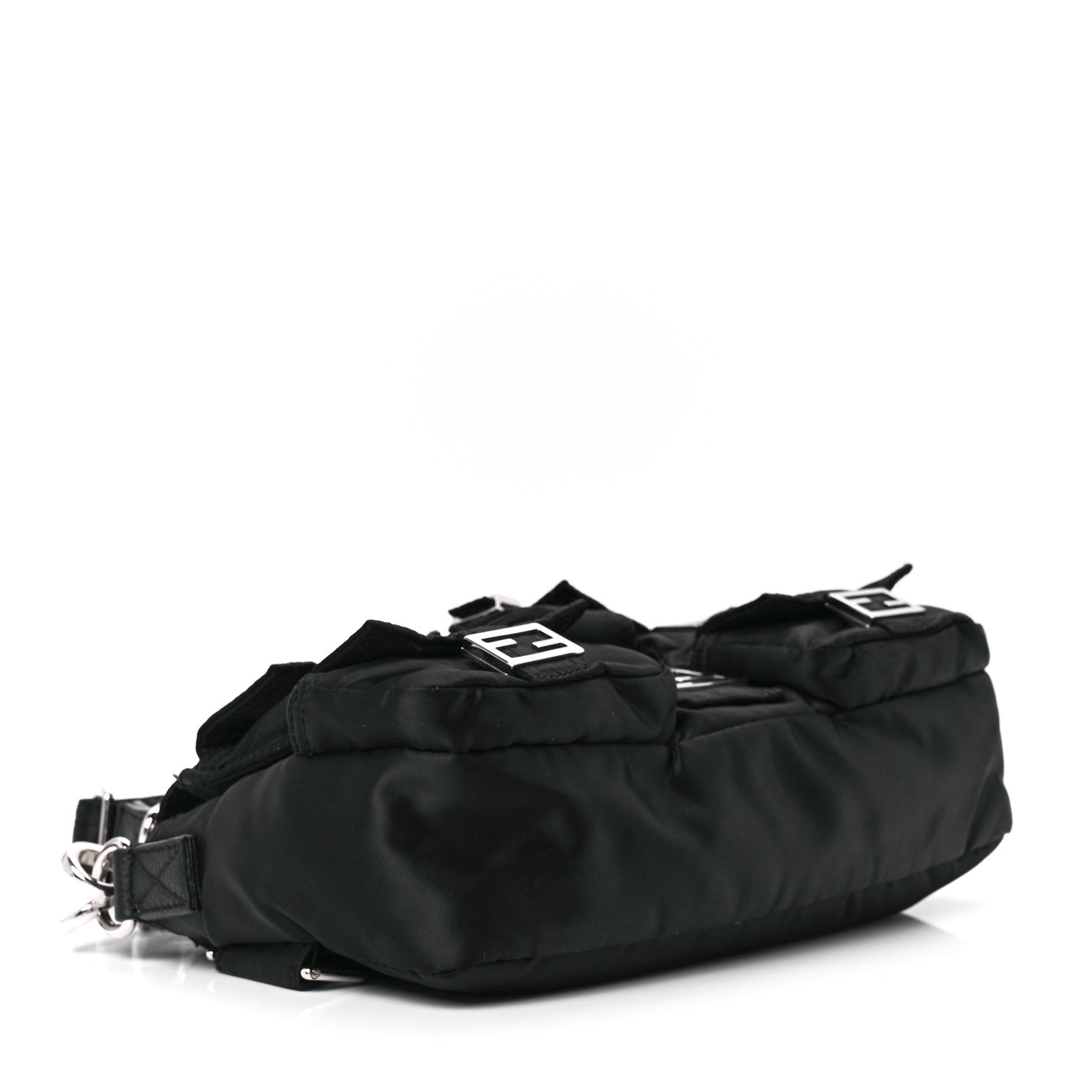 Fendi Econyl Cuoio Romano Multipocket Baguette Black 4 of 13