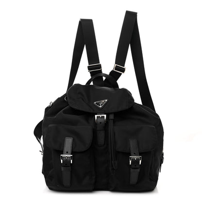 Prada Re-Nylon Saffiano Medium Backpack Black 1 of 9