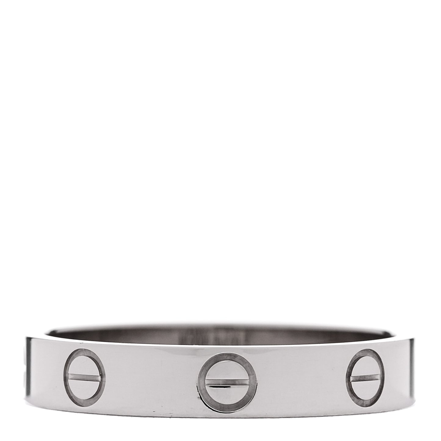 18K White Gold 3.5mm LOVE Wedding Band Ring 57 8