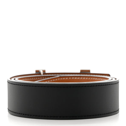 Hermes Box Swift 32mm Enamel Quizz H Belt 90 Black Gold 2 of 5