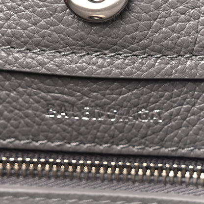Balenciaga Grained Calfskin Mini 2.0 Everyday North South Shoulder Tote Bag Mink Grey 6 of 10