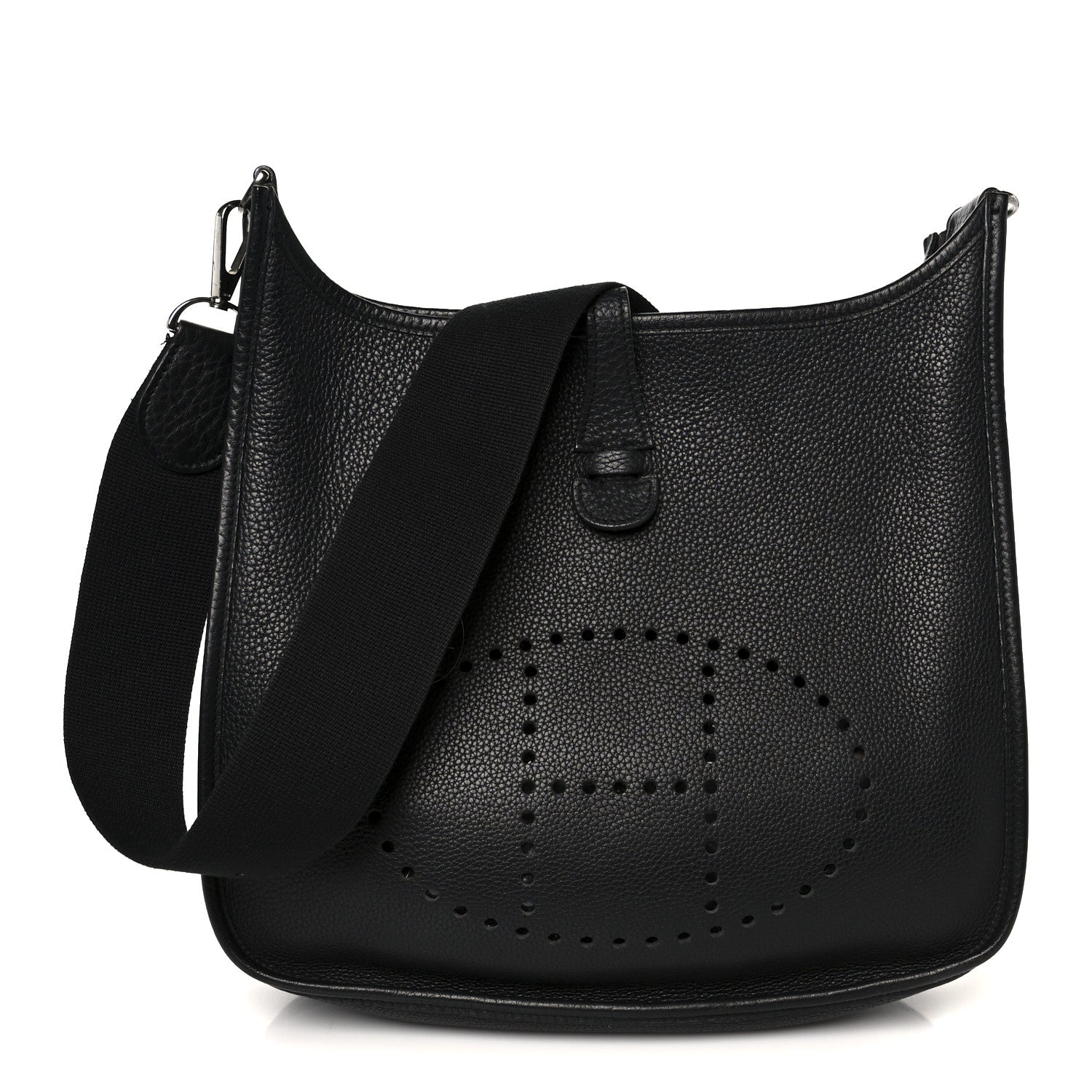 Hermes Taurillon Clemence Evelyne II PM Black 1 of 10