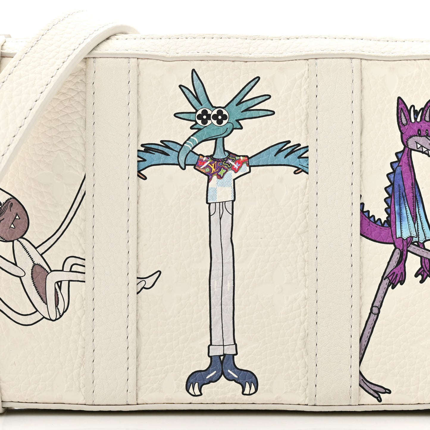 Taurillon Monogram LV Friends Soft Trunk Wallet White
