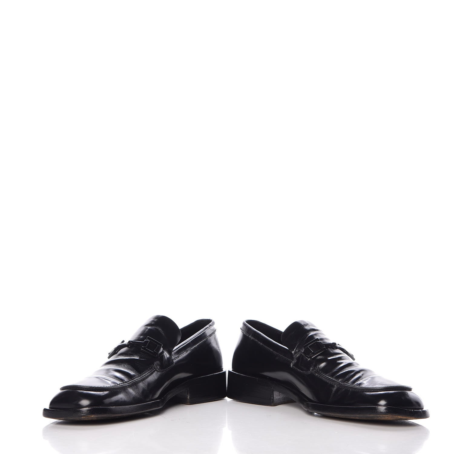 Gucci Calfskin Mens Horsebit Loafers 7.5 Black 5 of 14