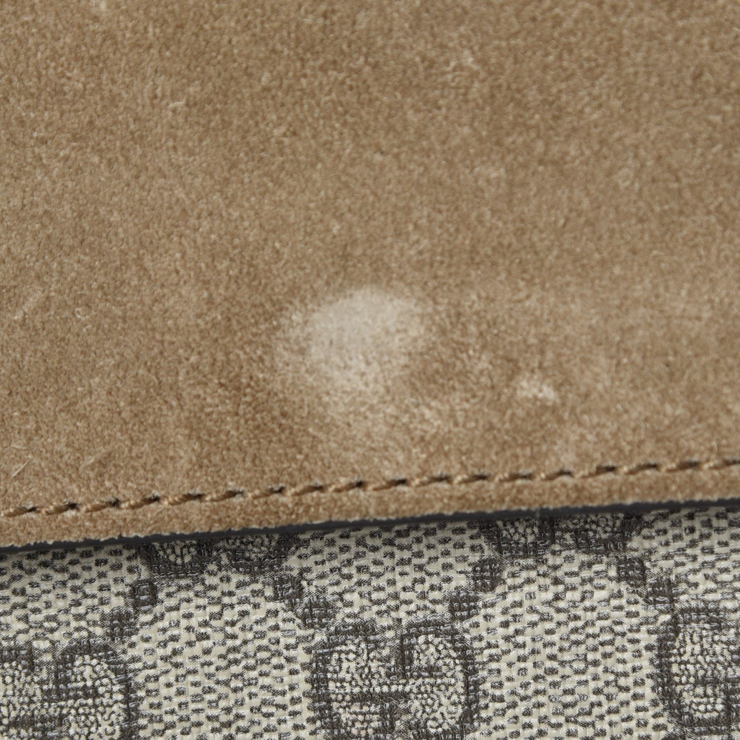 Gucci GG Supreme Monogram Bee Embroidered Medium Dionysus Shoulder Bag Taupe 10 of 12