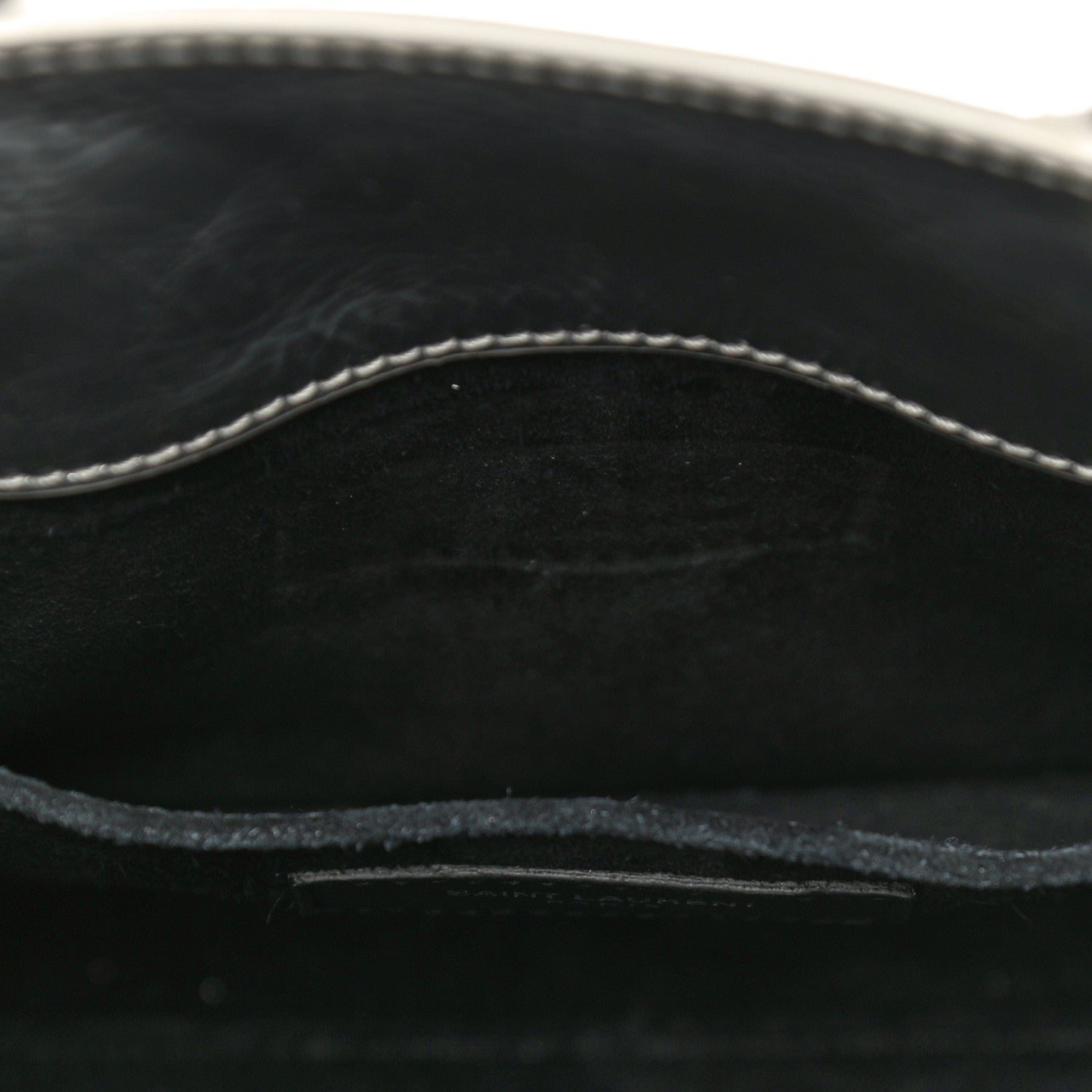 Saint Laurent Metallic Crinkled Calfskin Nano Supple Sac De Jour Silver 14 of 17