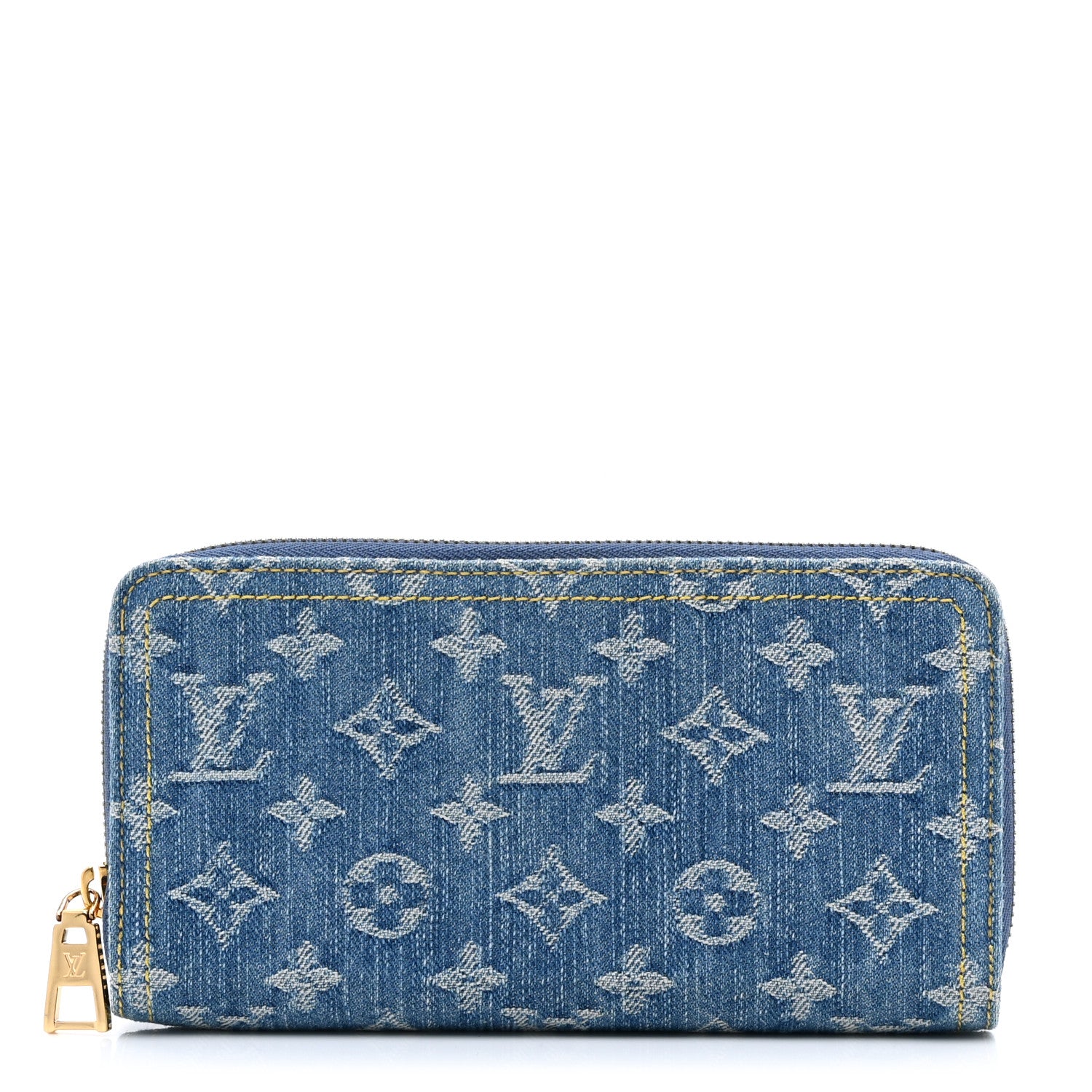 Louis Vuitton Monogram Denim Zippy Wallet NM Blue 1 of 7