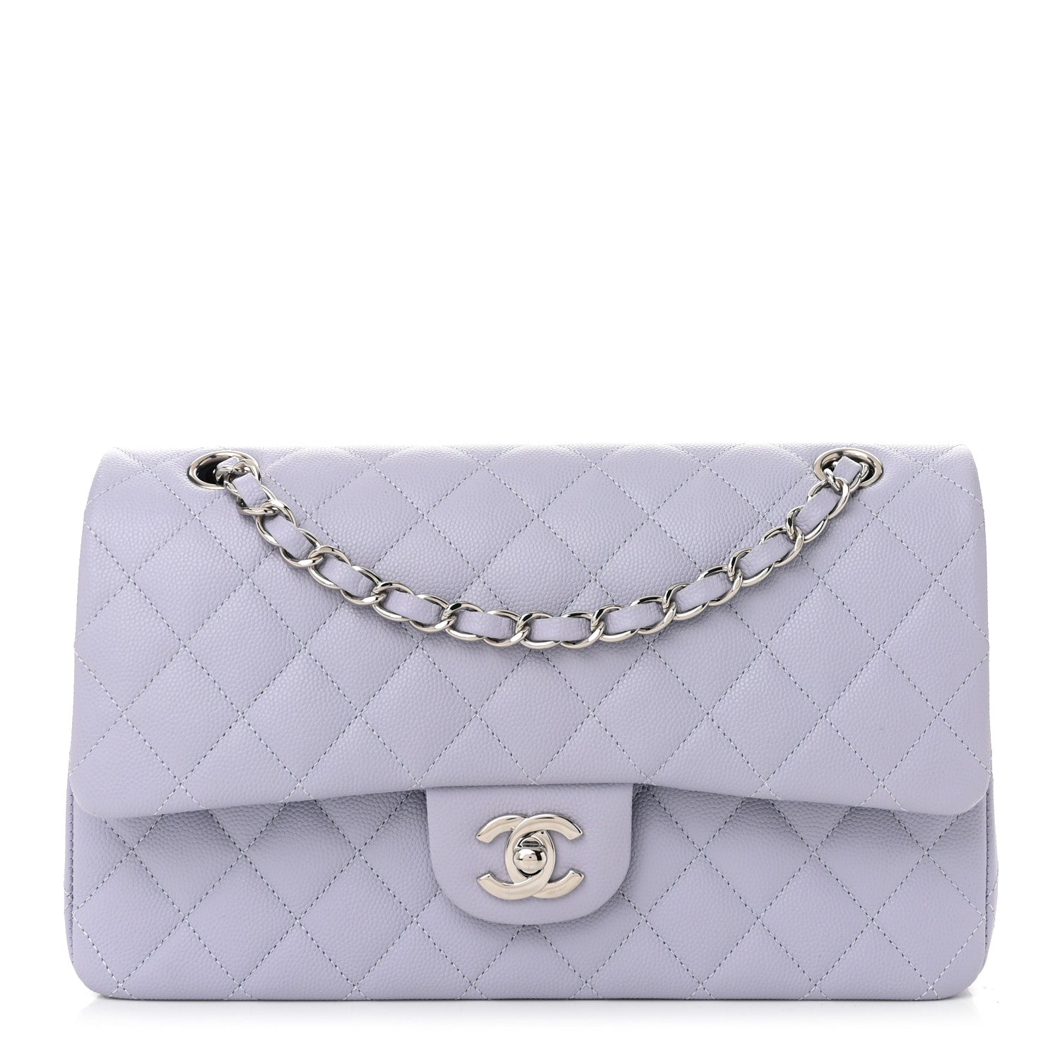 Chanel Caviar Quilted Medium Double Flap Light Purple 1 of 11