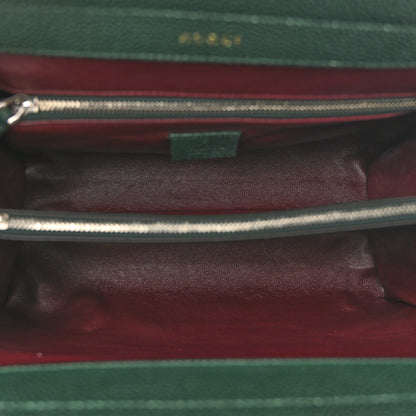 Gucci Grainy Calfskin Small Zumi Top Handle Bag Vintage Green 5 of 12