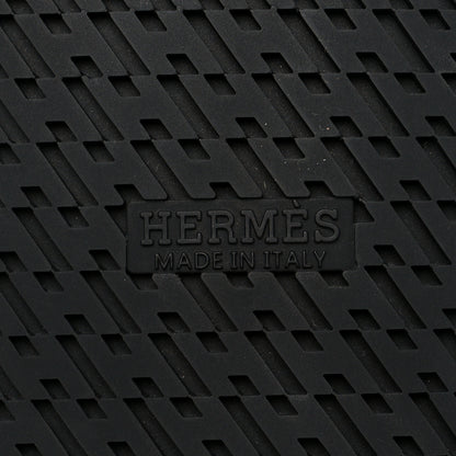 Hermes Calfskin Mens Chypre Sandals 43 Black 6 of 9