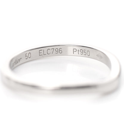 Cartier Platinum Ballerine Wedding Band Ring 50 5.25 5 of 6