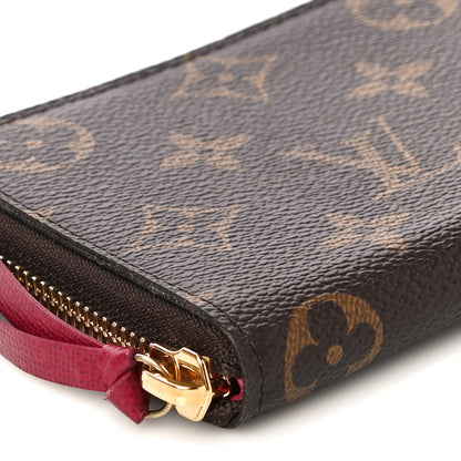 Louis Vuitton Monogram Clemence Wallet Fuchsia 8 of 9