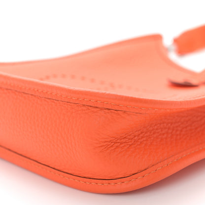 Hermes Taurillon Clemence Evelyne TPM Orange 10 of 11