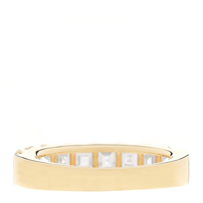 Parker & West by FASHIONPHILE 18K Yellow Gold Diamond 2.00ctw Square Emerald Cut Half Eternity Band Ring 52 6 3 of 4