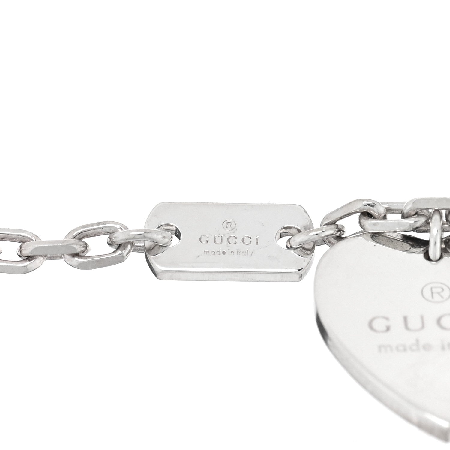 Gucci Sterling Silver Trademark Charm Bracelet 3 of 3