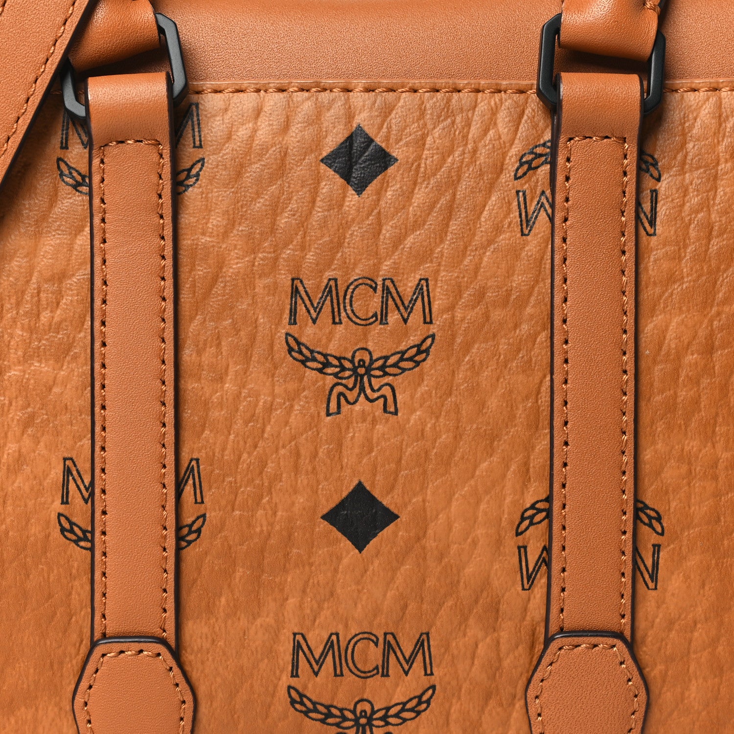 MCM Visetos Small Soft Berlin Cognac 8 of 10