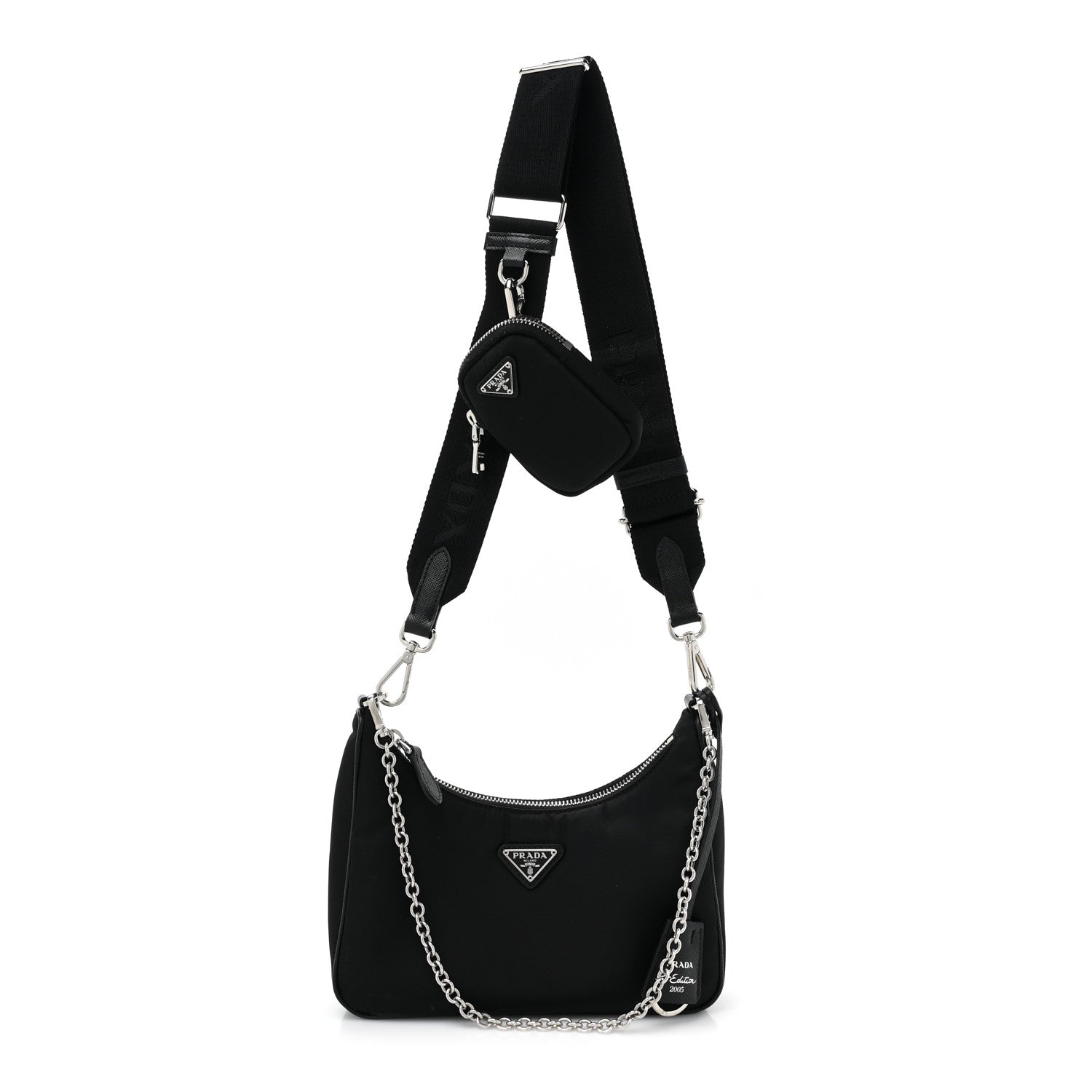 Prada Nylon Re-Edition 2005 Shoulder Bag Black 1 of 12
