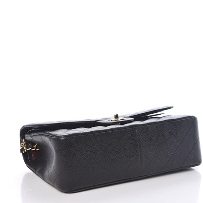 Chanel Caviar Quilted Jumbo Double Flap Black 4 of 11