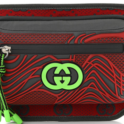 Gucci Jersey GG Monogram All Over Sporty Belt Bag Red Multicolor 8 of 10