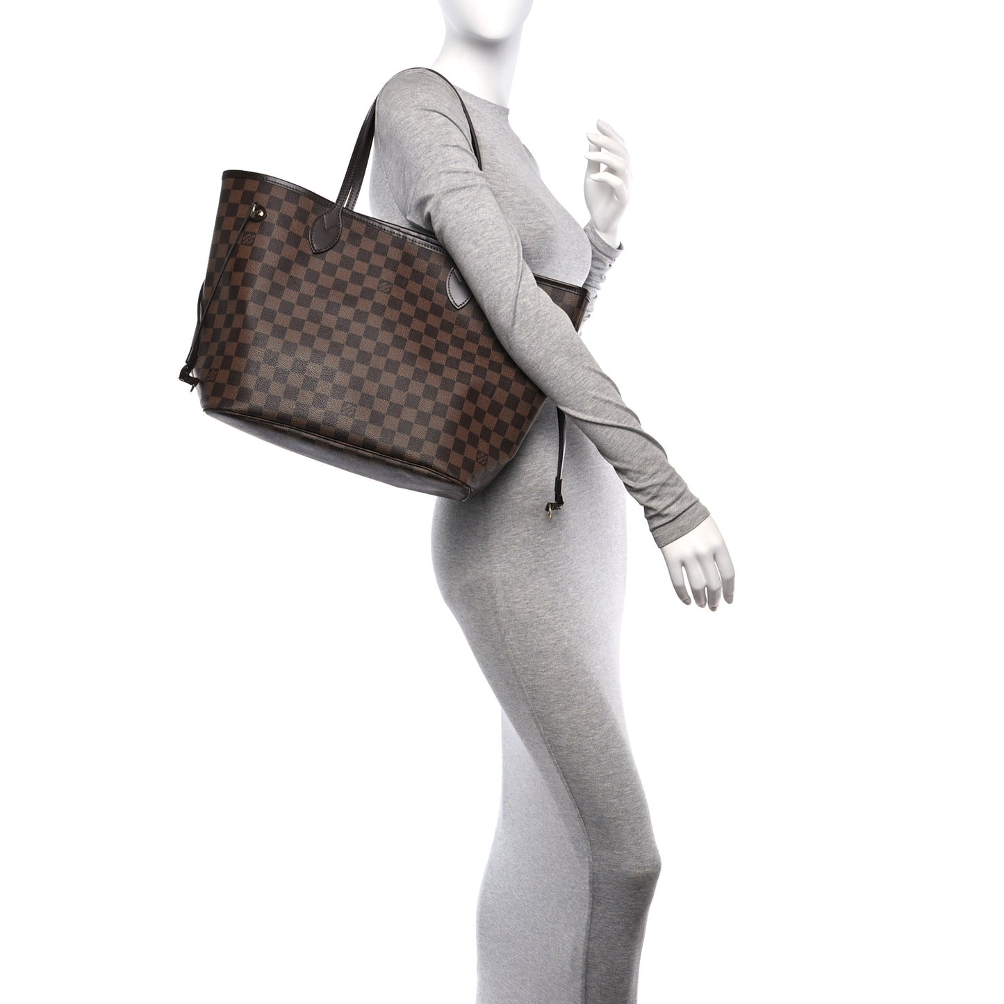 Damier Ebene Neo Neverfull MM Rose Ballerine