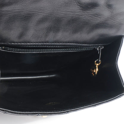 Chanel Lambskin Quilted Flap Belt Black 6 of 9