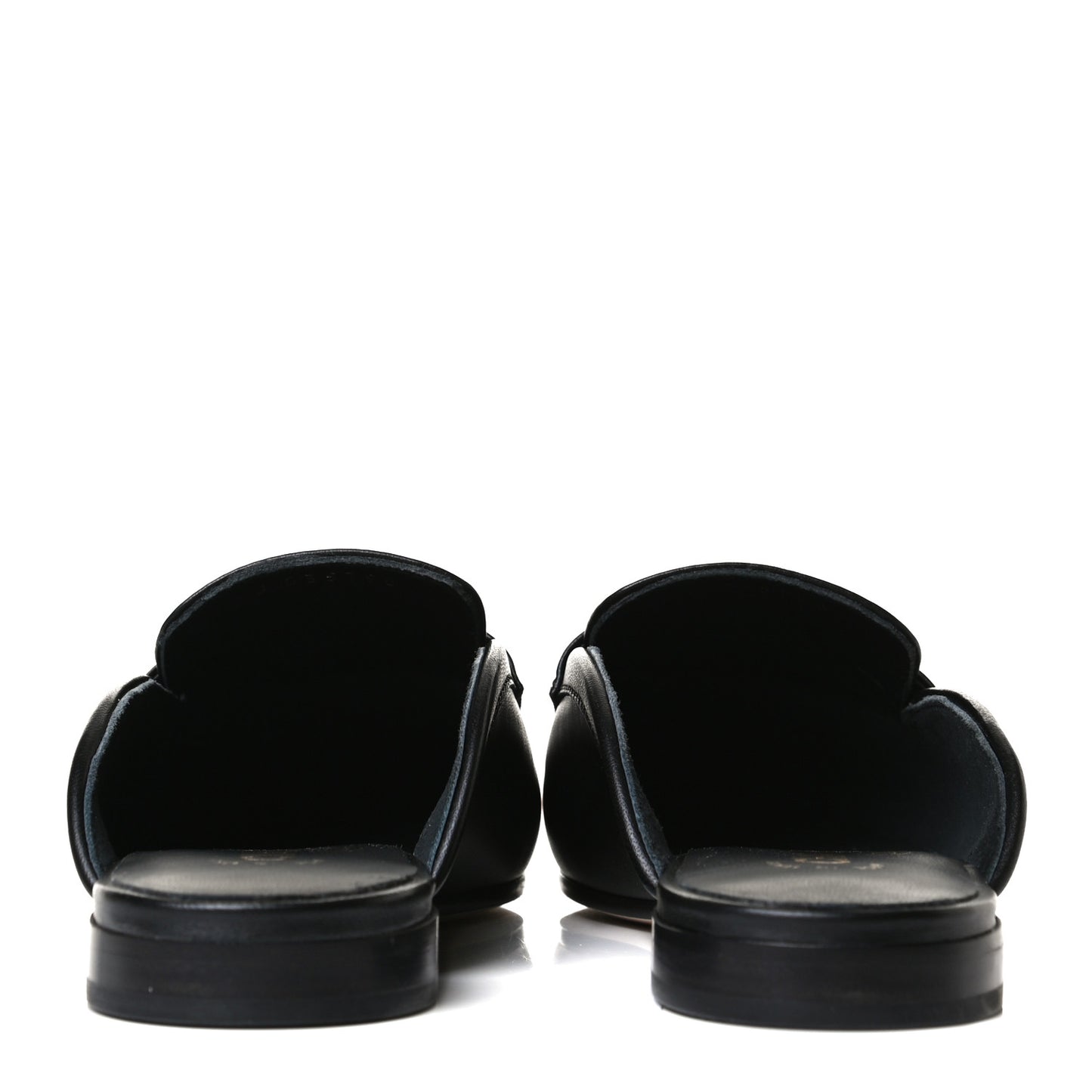 Lambskin Pearl CC Mules 36 Black