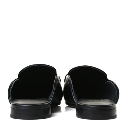 Chanel Lambskin Pearl CC Mules 36 Black 6 of 11