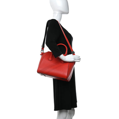 Givenchy Lambskin Perforated Small Antigona Pop Red 2 of 14