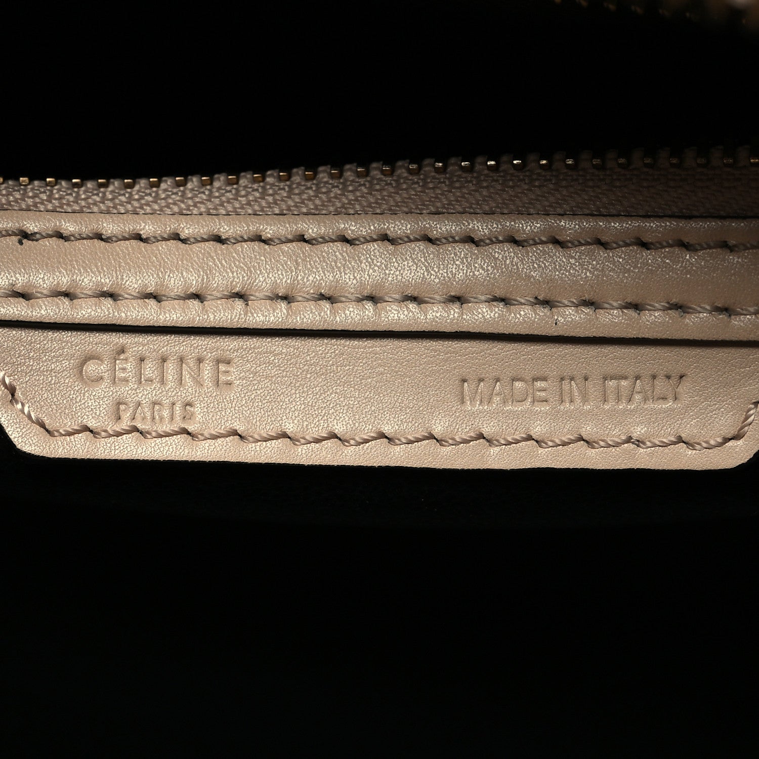 Celine Satin Calfskin Mini Bi-Color Luggage Powder Black 6 of 14