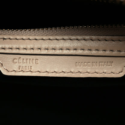 Celine Satin Calfskin Mini Bi-Color Luggage Powder Black 6 of 14